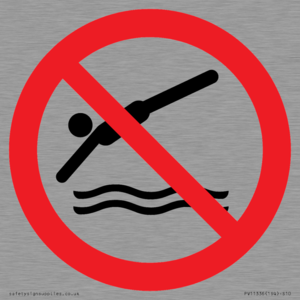 Prohibition: No diving
